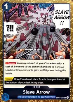One Piece Slave Arrow (OP07-056/376) Premium Booster -The Best- Vol. 2 NM FOIL- - Image 1