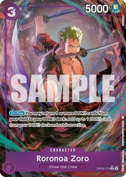 One Piece Roronoa Zoro (OP09-076/376) Premium Booster -The Best- Vol. 2 NM FOIL - Image 1