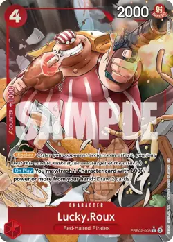 One Piece Lucky.Roux (PRB02-003/376) Premium Booster -The Best- Vol. 2 NM FOIL - Image 1
