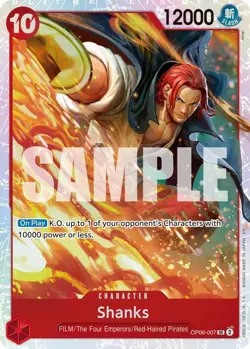 One Piece Shanks (OP06-007/376) Premium Booster -The Best- Vol. 2 NM FOIL- - Image 1