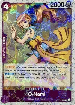 One Piece O-Nami (ST18-002/376) Premium Booster -The Best- Vol. 2 NM FOIL- - Image 1