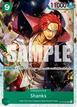 One Piece Shanks (ST16-004/376) Premium Booster -The Best- Vol. 2 NM FOIL- - Image 1