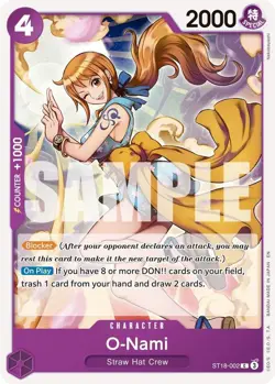 One Piece O-Nami (Reprint) (ST18-002/376) Premium Booster -The Best- Vol. 2 NM - Image 1