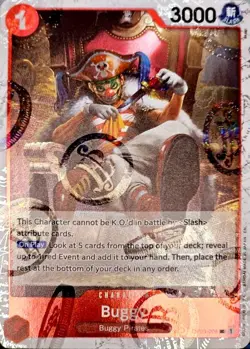 One Piece Buggy (OP03-008/376) Premium Booster -The Best- Vol. 2 LP FOIL- Pirate - Image 1