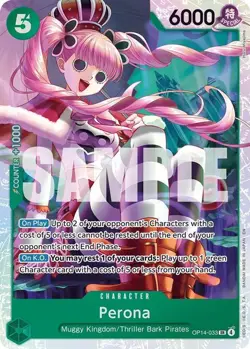 One Piece Perona (OP14-033/237) OP14 The Azure Sea's Seven NM FOIL - Image 1