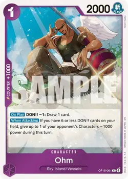 One Piece Ohm (OP15-061/163) OP15 Adventure on Kami's Island NM FOIL - Image 1
