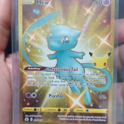 Pokemon Mew Celebrations Classic Collection 025/025 Holo Rare Full Art Card - Image 1