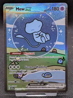 Pokemon Mew EX TCG Paldean Fates Bubble Mew Card 232/091 NM Condition - Image 1