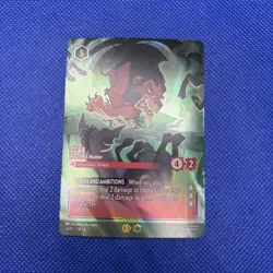 Disney Lorcana Scar Heartless Hunter #14/P2 Store Championship Promo Enchanted - Image 1