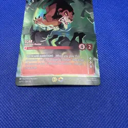 Disney Lorcana Scar Heartless Hunter #14/P2 Store Championship Promo Enchanted - Image 2