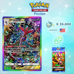 Pokemon TCG Pocket - Dragalge ex Rainbow Card (English) - Image 1