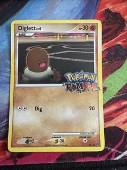 Nintendo Pokemon Rumble Card Lot Bibarel Diglett Rattata Cherrim 2009 4 Cards - Image 3