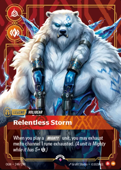 Riftbound Volibear (249/40) Riftbound Organized Play Promotional Cards NM FOIL- - Image 1