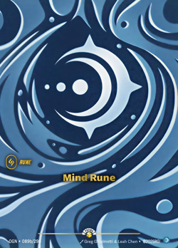 Riftbound Mind Rune (89b/43) Riftbound Organized Play Promotional Cards NM FOIL - Image 1