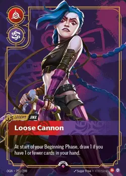 Jinx (251/43) Riftbound Organized Play Promotional Cards NM FOIL- Organized Play - Image 1