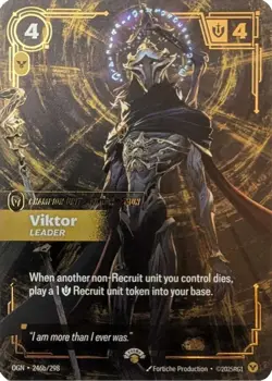 Riftbound Viktor (276a/10) Riftbound Promotional Cards NM FOIL- Organized Play - Image 1