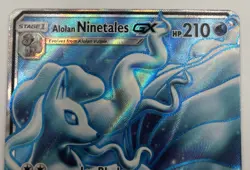 Pokemon Alolan Ninetales GX Full Art Holo SM-GR 132/145 Ultra Rare 210 HP Card - Image 3