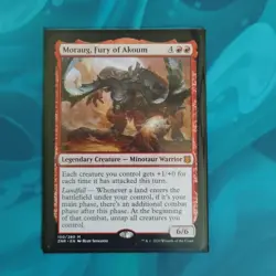 Moraug, Fury of Akoum 🦬 #150 Zendikar Rising Mythic MTG TCG Card NM - Image 2
