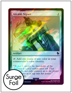 G2U 1x Arcane Signet 0333 FFVII Surge Foil Final Fantasy Magic MTG - Image 1