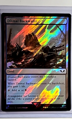 2022 MTG Magic The Gathering 40K Warhammer 40K Surge Foil #276 Dismal Backwater - Image 1
