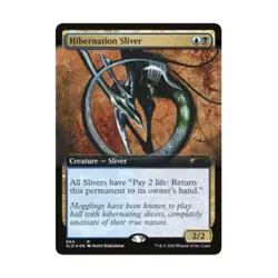 WOTC MtG Magic the Gathering Hibernation Sliver (Extended Art) (R) (Foil) NM - Image 1