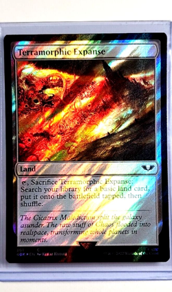 MTG Magic The Gathering 40K Warhammer 40K Surge Foil #301 Terramorphic Expanse - Image 1