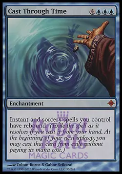 Cast Through Time 1x FOIL ROE MTG Rise of Eldrazi Mythic MINT blue - Image 1