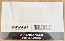 MTG FINAL FANTASY AR-ENHANCED PIN BADGES SEALED PROMO BOX - Image 1