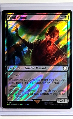 2024 MTG Magic The Gathering PIP Fallout Surge Foil #572 Feral Ghoul - Image 1
