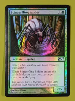 FOIL Stingerfling Spider x1 Magic 2012 M12 1x Magic the Gathering MTG - Image 1