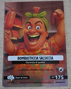 SKIFIDOL ITALIAN BRAINROT UNIVERSO PSICHEDELICO CARD 135 BOMBASTICCIA SALSICCIA - Image 1
