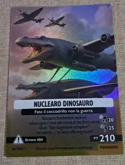 SKIFIDOL ITALIAN BRAINROT UNIVERSO PSICHEDELICO CARD N.66 NUCLEARO DINOSAURO - Image 1
