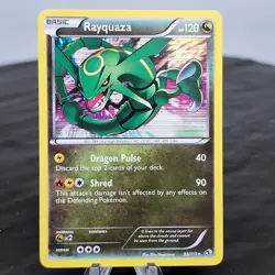 Rayquaza 93/113 Legendary Treasures Holo Rare Pokemon TCG Card Black White NM - Image 1