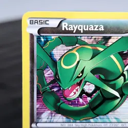 Rayquaza 93/113 Legendary Treasures Holo Rare Pokemon TCG Card Black White NM - Image 3