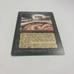 Worms of the Earth NM The Dark MTG 1994 Black Enchantment No New Lands - Image 2