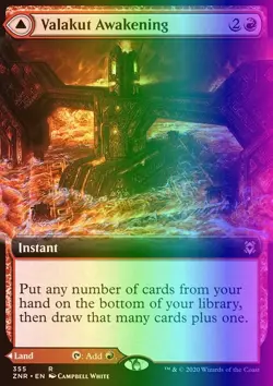 MTG Magic the Gathering Valakut Awakening (355/493) Zendikar Rising LP FOIL - Image 1