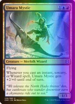MTG Magic the Gathering Umara Mystic (238/493) Zendikar Rising LP FOIL - Image 1