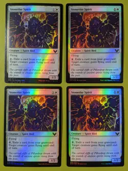 FOIL Stonerise Spirit x4 Strixhaven 4x Playset Magic the Gathering MTG - Image 1