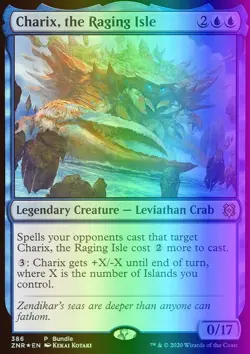 MTG Charix, the Raging Isle (386/493) Zendikar Rising NM FOIL - Image 1