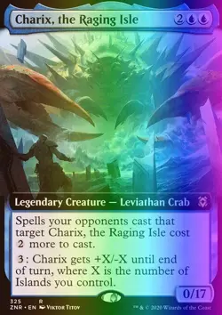 MTG Charix, the Raging Isle (325/493) Zendikar Rising NM FOIL - Image 1