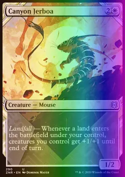 Magic the Gathering MTG Canyon Jerboa (290) Zendikar Rising NM FOIL - Image 1