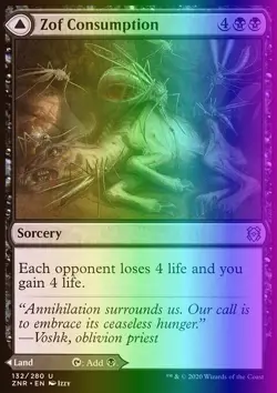 MTG Magic the Gathering Zof Consumption (132/457) Zendikar Rising LP FOIL - Image 1