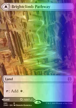 MTG Magic the Gathering Brightclimb Pathway (285/493) Zendikar Rising NM FOIL - Image 1