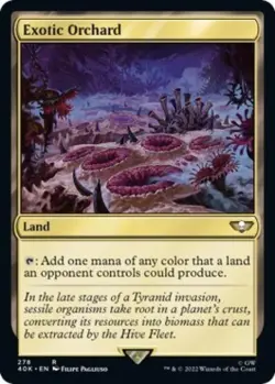 Exotic Orchard - Light Play MTG Universes Beyond: Warhammer 40K - Image 1