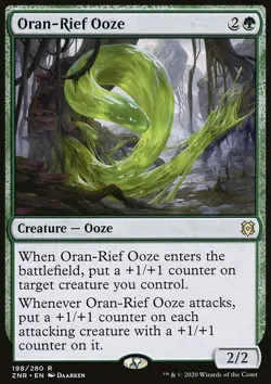 MTG Magic the Gathering Oran-Rief Ooze (198/457) Zendikar Rising LP - Image 1