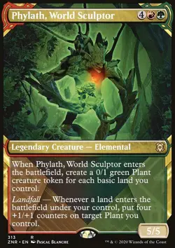 Magic the Gathering MTG Phylath, World Sculptor (313) Zendikar Rising NM - Image 1