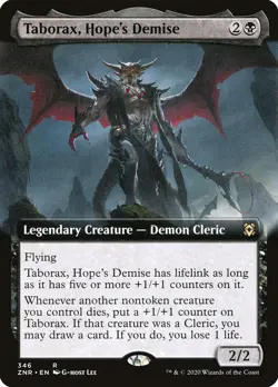 MTG Magic the Gathering Taborax, Hope's Demise (346/493) Zendikar Rising LP - Image 1