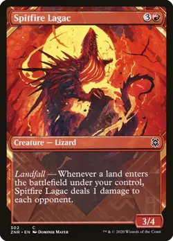 MTG Magic the Gathering Spitfire Lagac (302/493) Zendikar Rising NM - Image 1