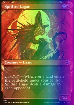 Magic the Gathering MTG Spitfire Lagac (302) Zendikar Rising LP FOIL - Image 1