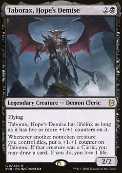 MTG Magic the Gathering Taborax, Hope's Demise (129/457) Zendikar Rising NM - Image 1